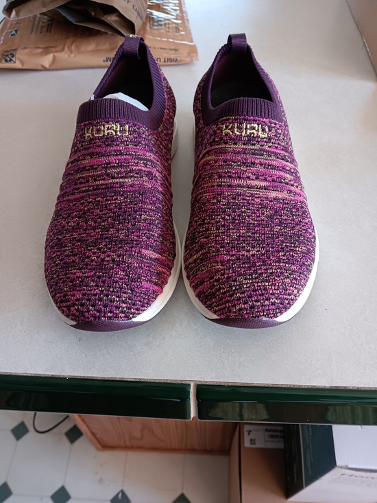 KURU Shoes - KURU Women's Slip-On Knit Sneaker — Purple Size 7.5facilities. Brand New